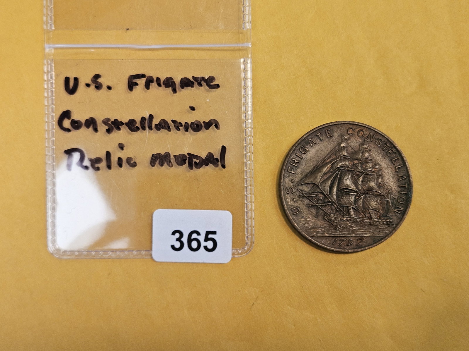 US Frigate Constellation Medal - 2