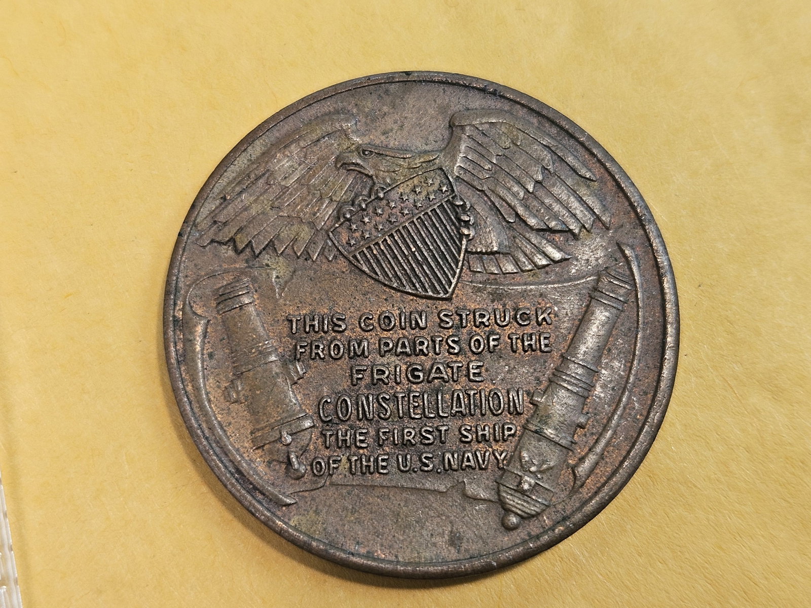 US Frigate Constellation Medal - 3