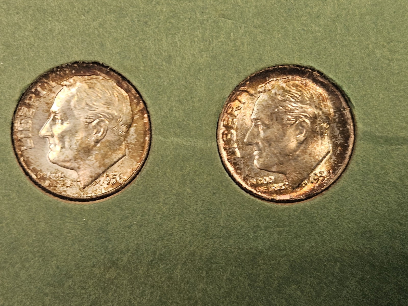 Partial set of GEM Brilliant Uncirculated Silver Roosevelt Dimes - 2