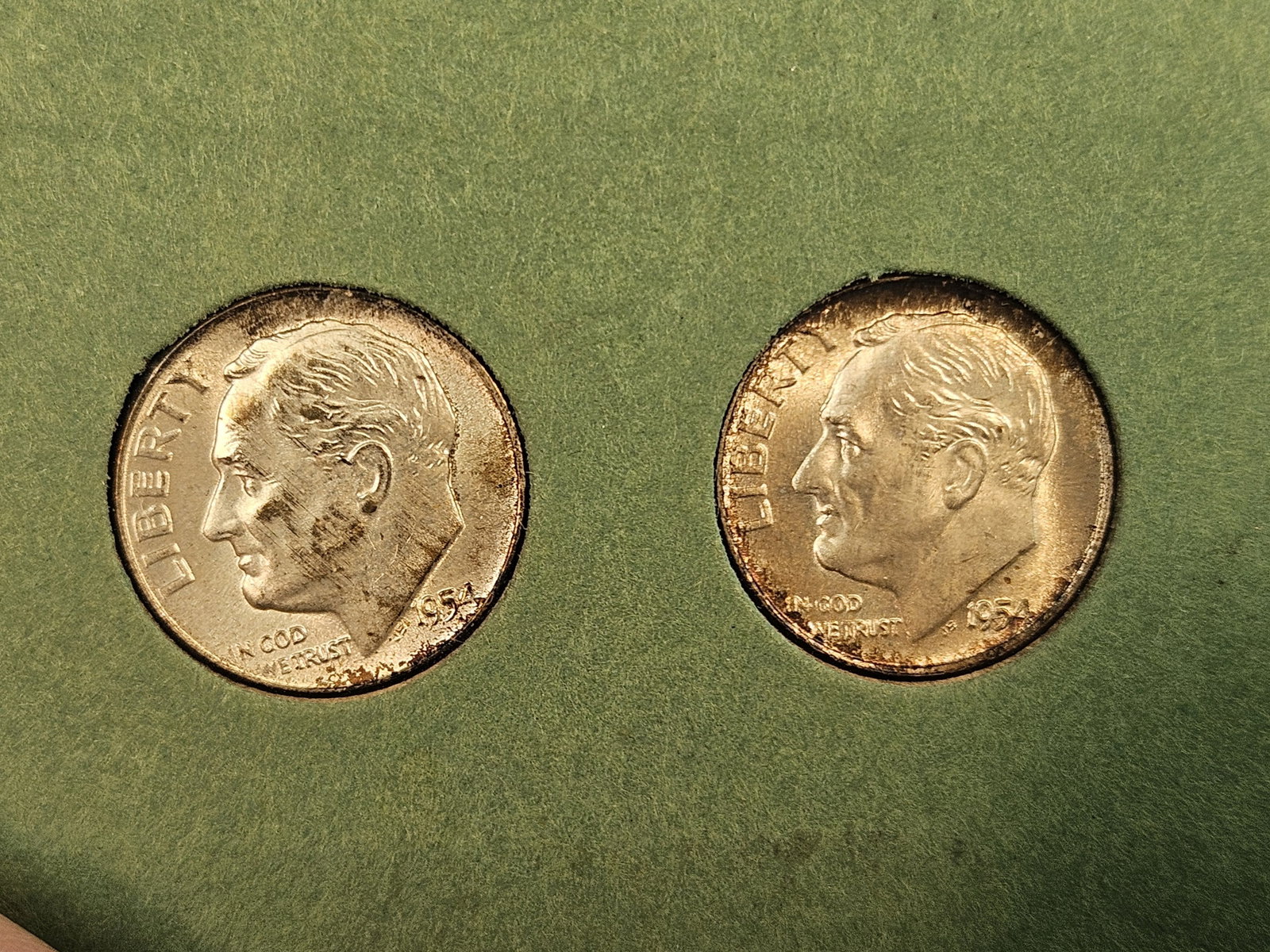 Partial set of GEM Brilliant Uncirculated Silver Roosevelt Dimes - 4