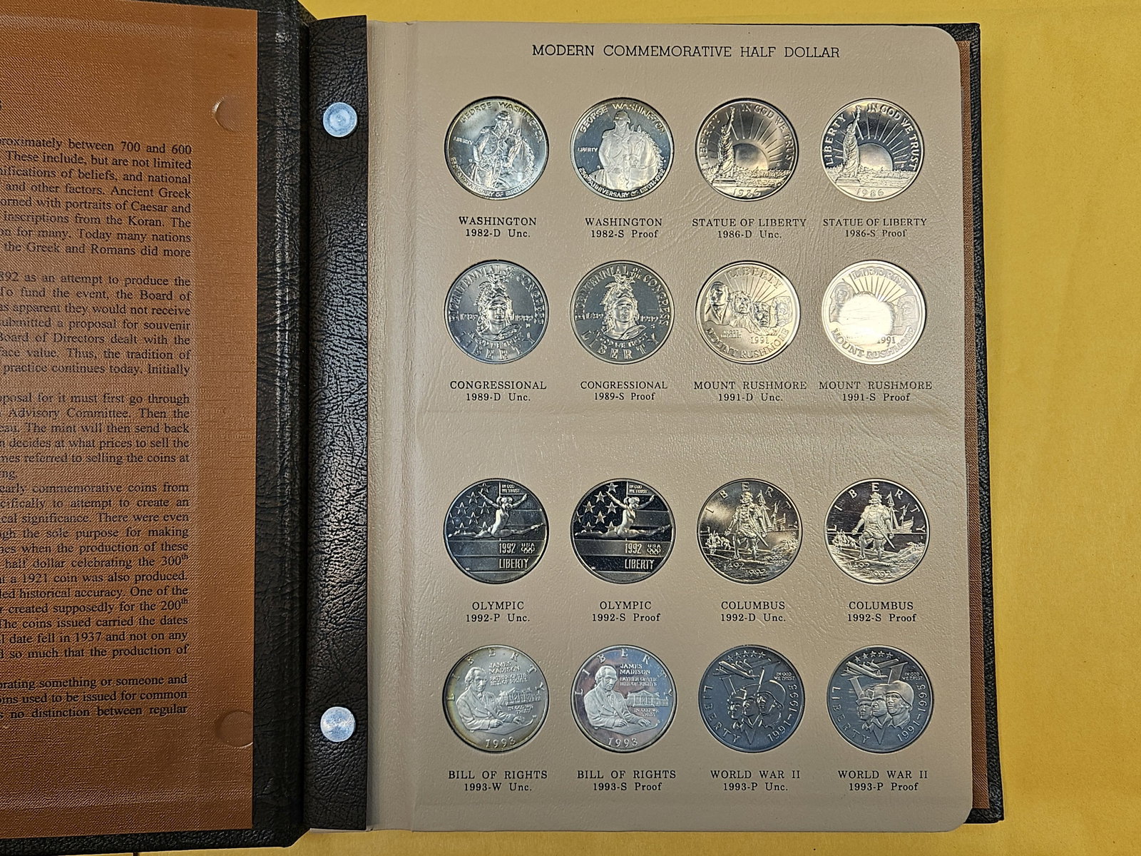 * COMPLETE * US Modern Commemorative Half Dollar Collection - 2