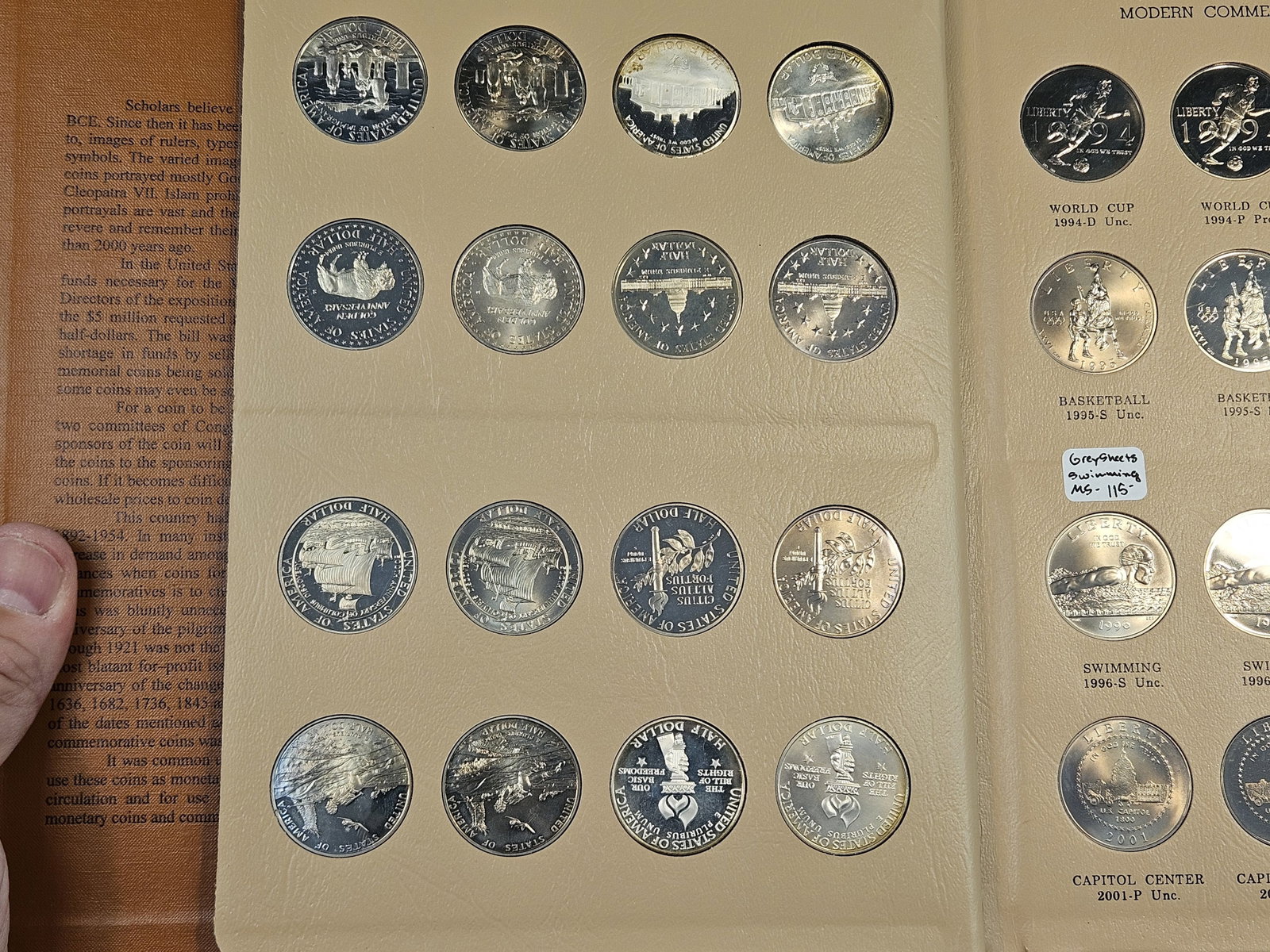 * COMPLETE * US Modern Commemorative Half Dollar Collection - 7
