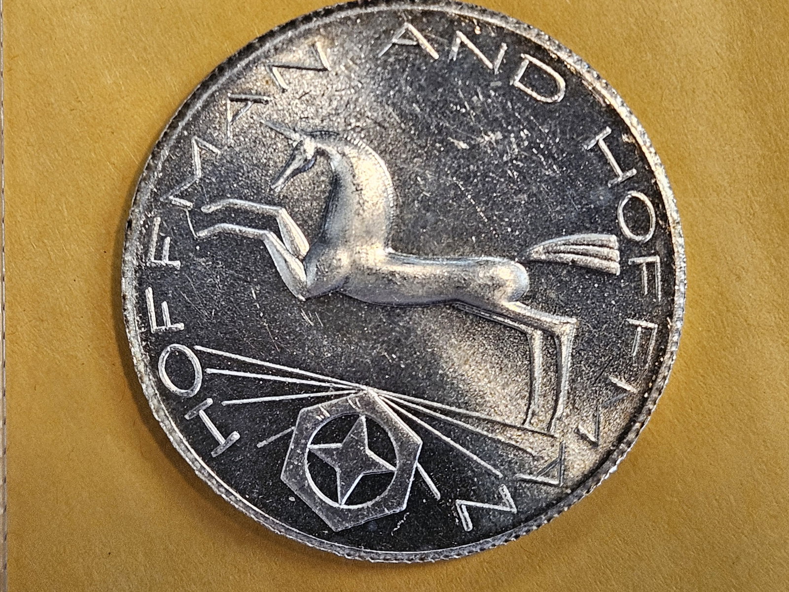One Troy ounce .999 fine silver art round (1 of 3)