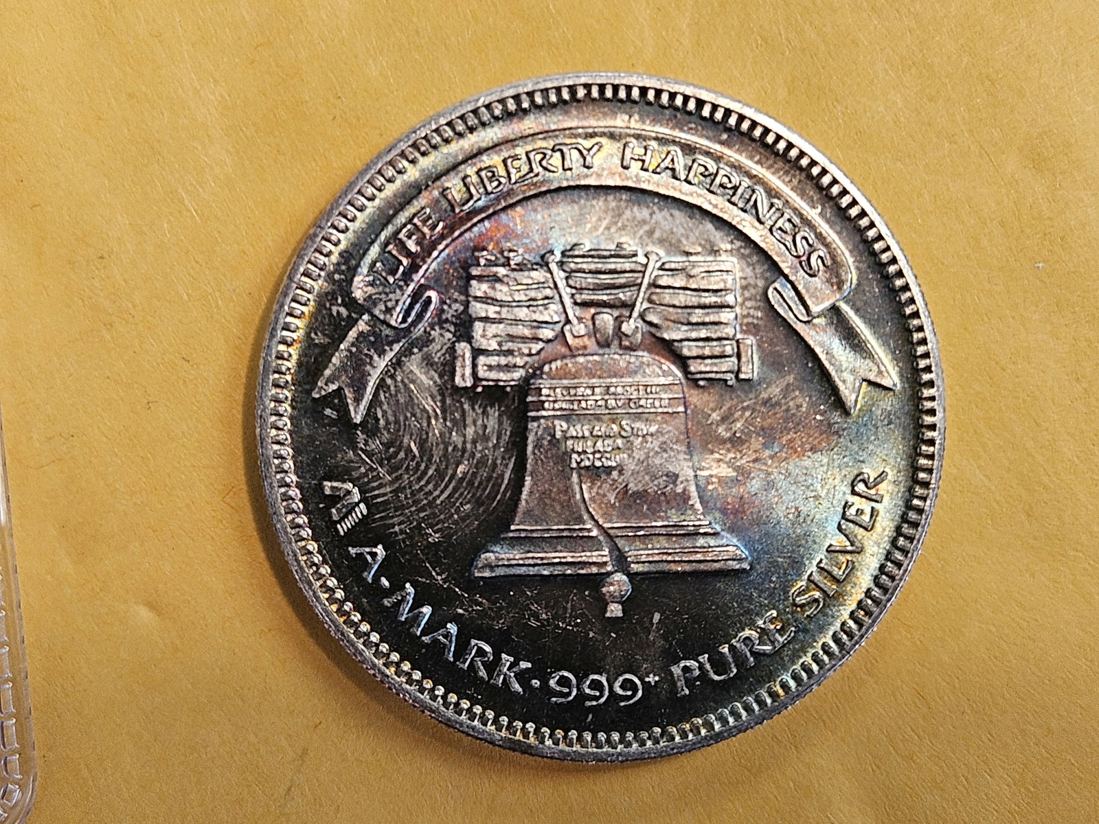 One Troy ounce .999 fine silver art round (1 of 6)