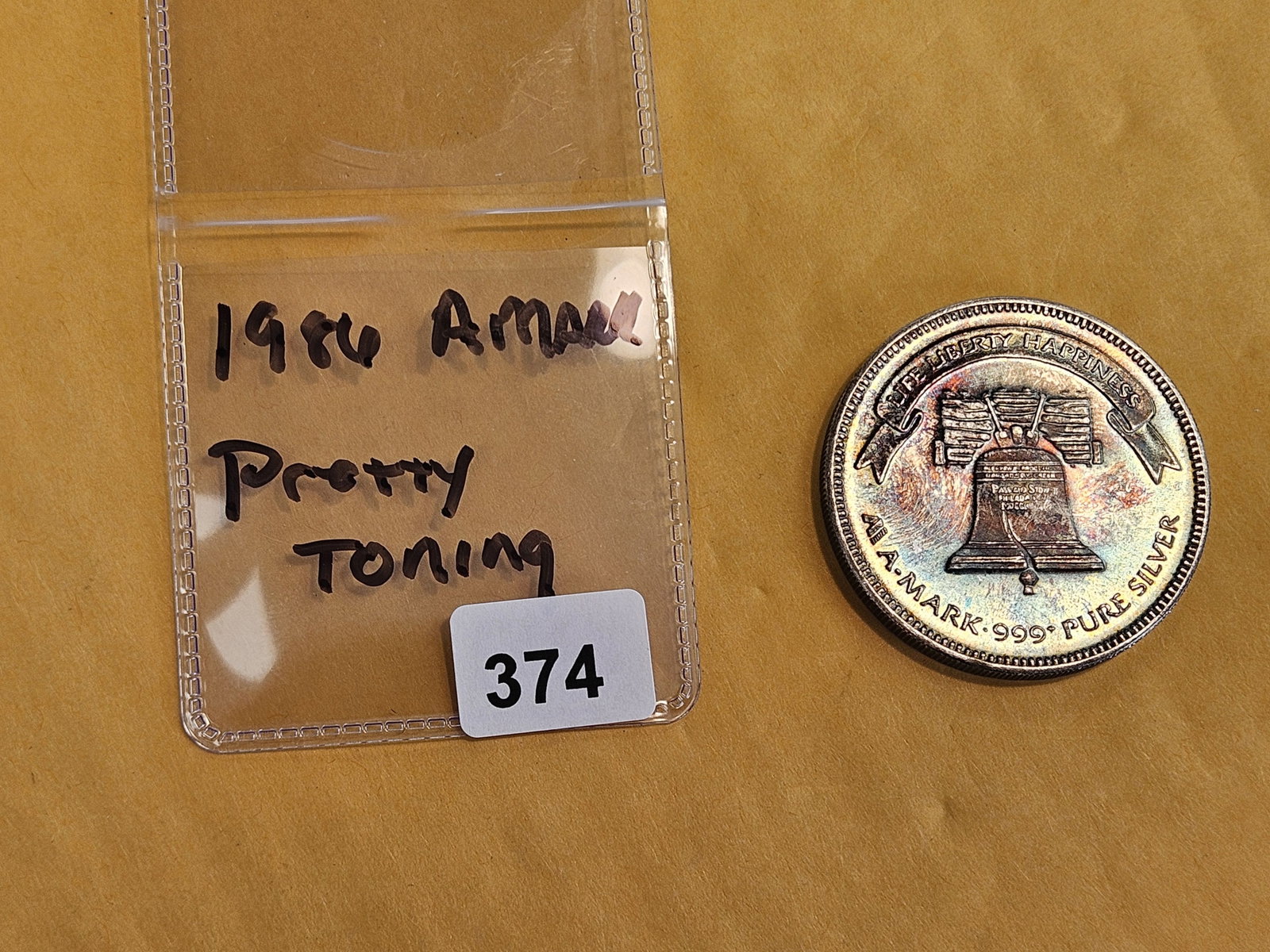 One Troy ounce .999 fine silver art round - 2