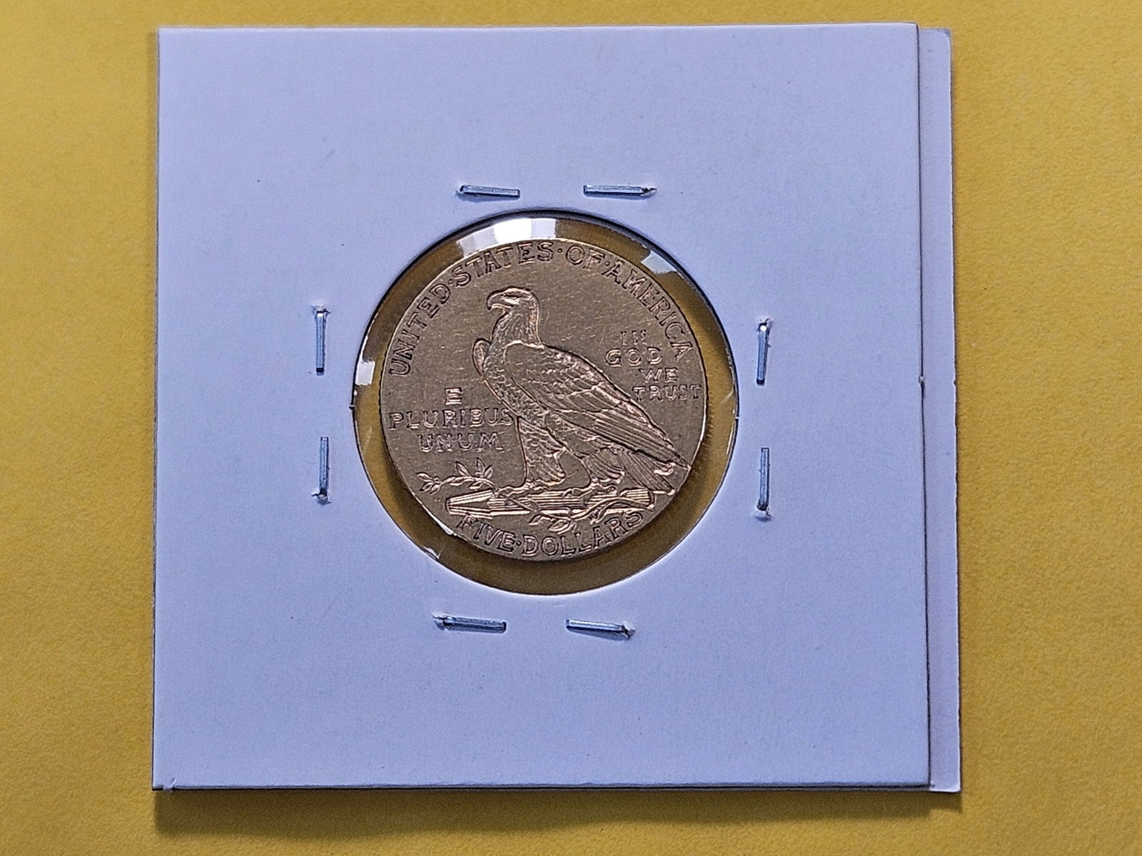 GOLD! Bright 1916-S Indian Head Gold Five Dollars - 3