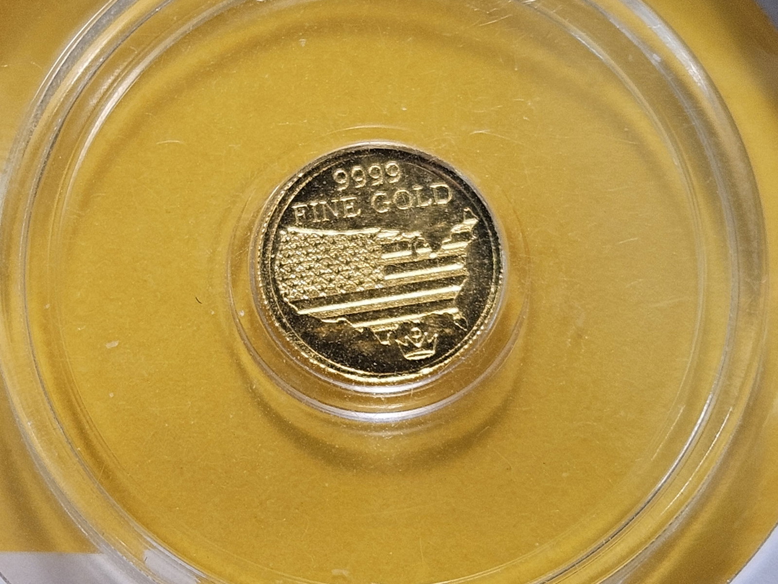 GOLD! GEM Brilliant .999 Fine Gold Art Round - 3