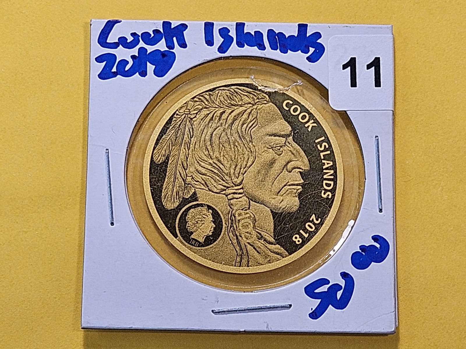 GOLD! GEM Proof 2018 Cook Islands Gold Five Dollars - 2