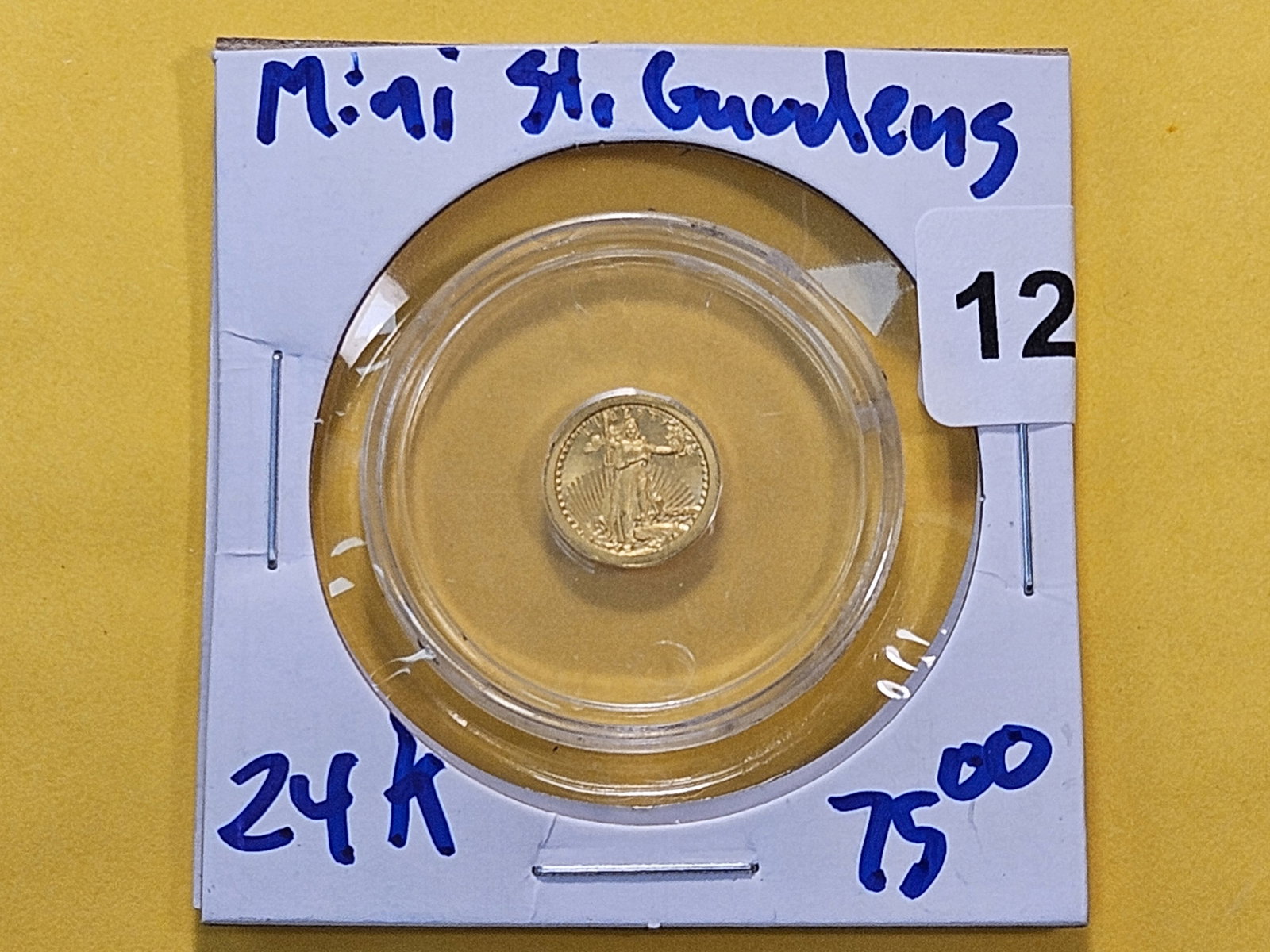 GOLD! 24 Karat Gold Saint Gaudens Mini-Coin - 2