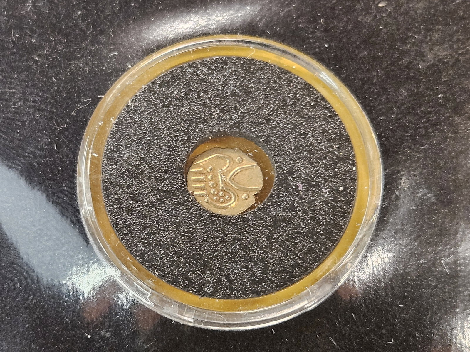 GOLD! 1800's India Gold Fanam - 4