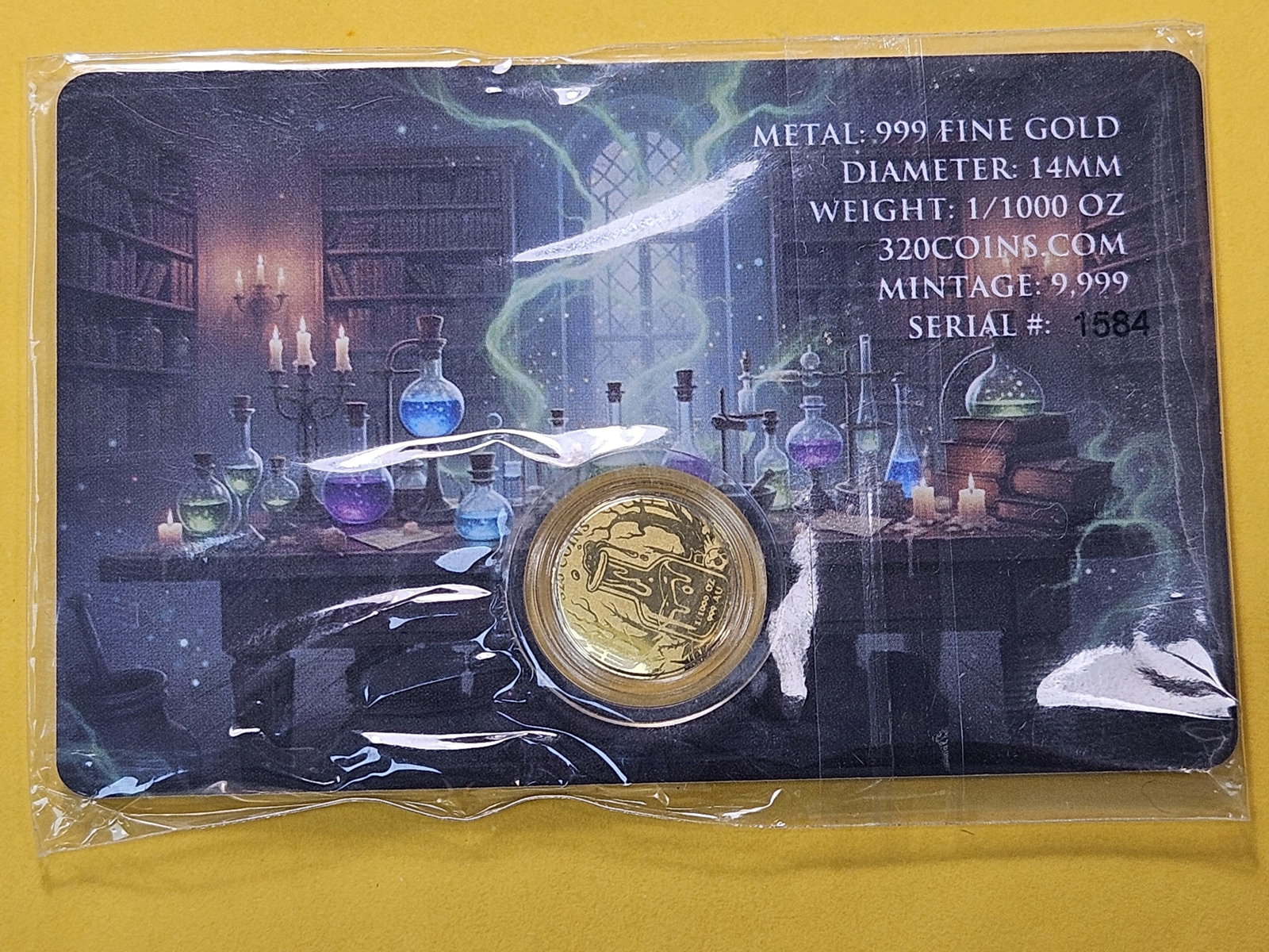 GOLD! GEM .999 Fine Gold Art Round - 3
