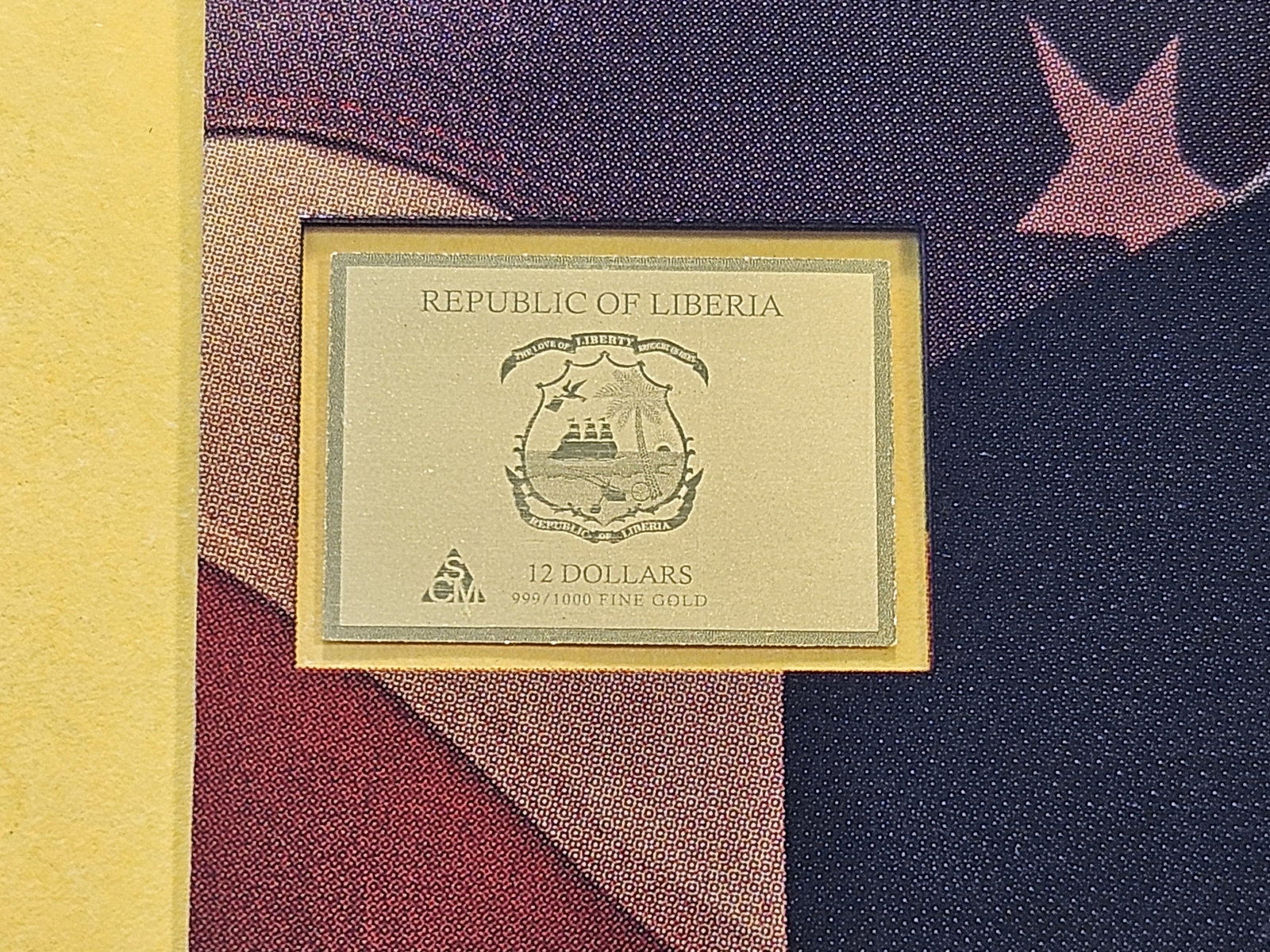 GOLD! Undated Republic of Liberia Gold Twelve Dollars - 4