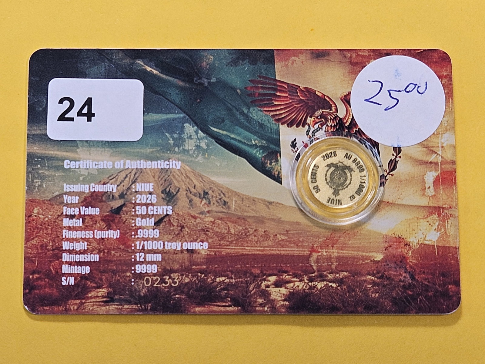 GOLD! GEM 2026 Niue Gold Fifty Cents - 2