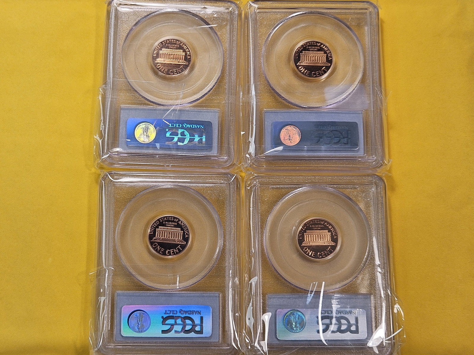 Four PCGS Graded Lincoln Memorial Cents in Proof 69 Deep Cameo - 6