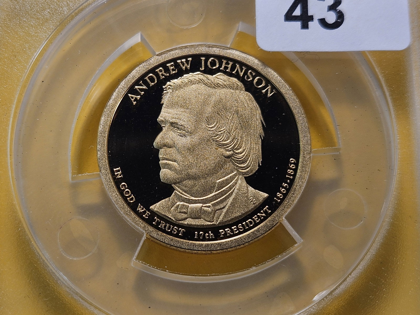 PERFECT! Two ANACS 2011-S Presidential Dollars in Proof 70 Deep Cameo - 2