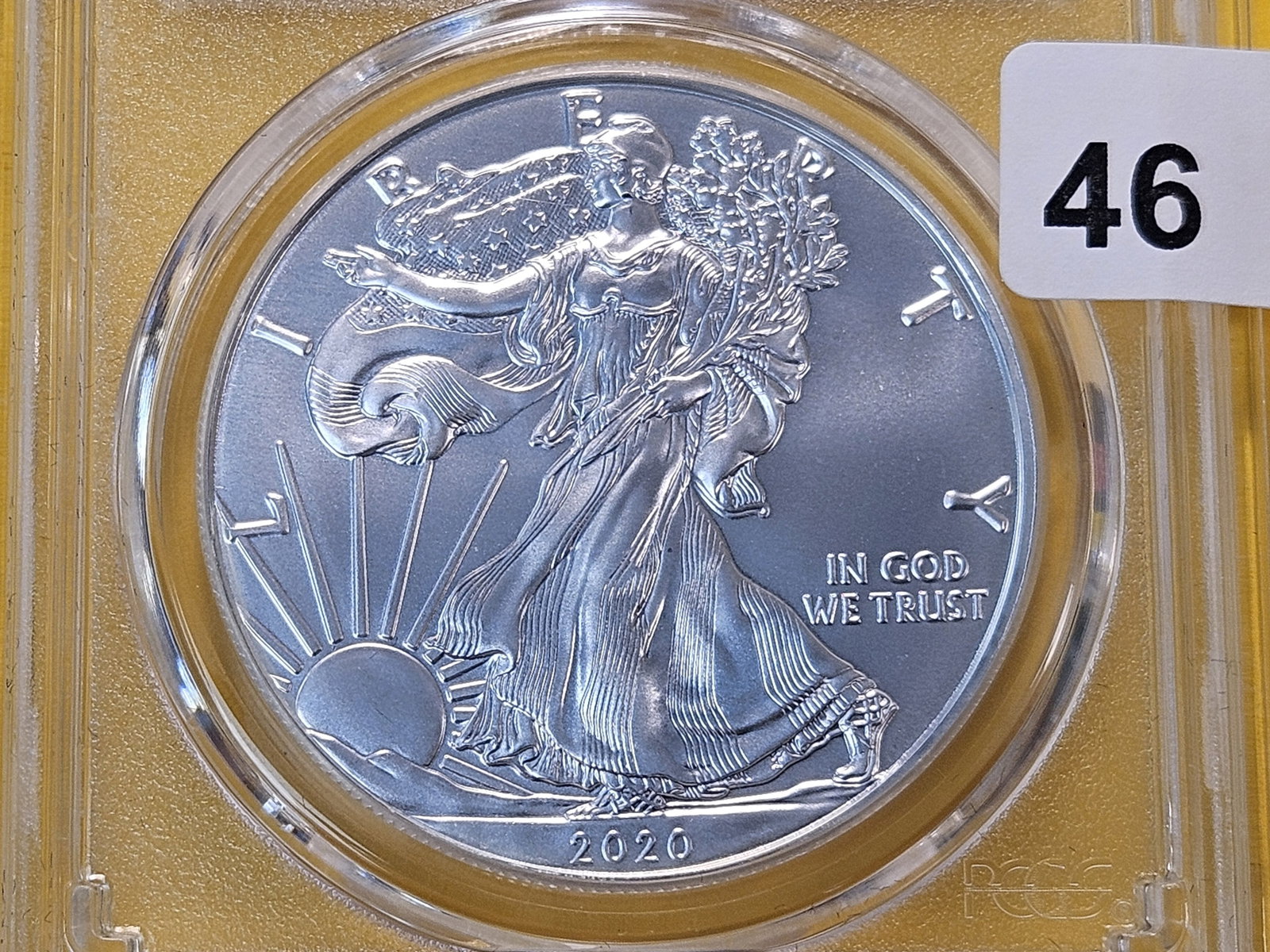 PERFECT! PCGS 2020 American Silver Eagle in Mint State 70 (1 of 4)