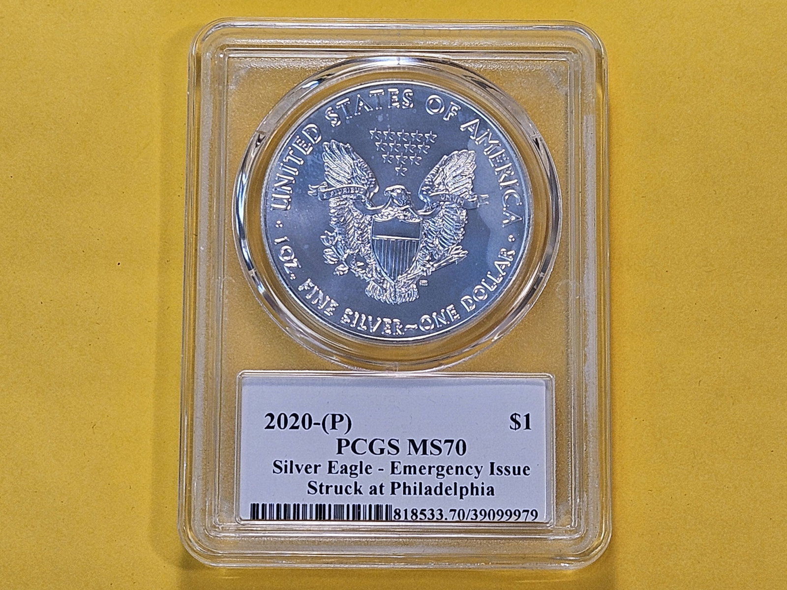 PERFECT! PCGS 2020 American Silver Eagle in Mint State 70 - 3