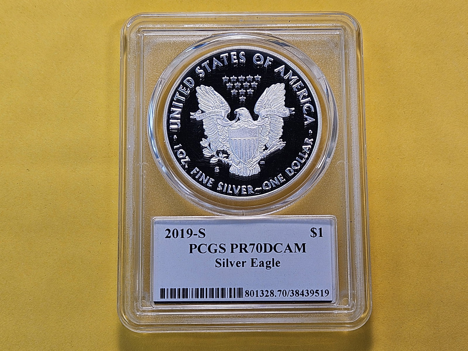 PERFECT! PCGS 2019-S American Silver Eagle in Mint State 70 - 3