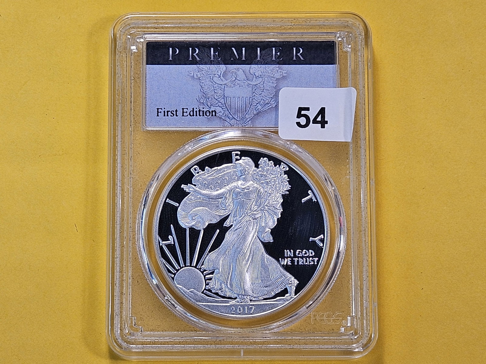 PERFECT! PCGS 2017-S American Silver Eagle in Proof 70 Deep Cameo - 2