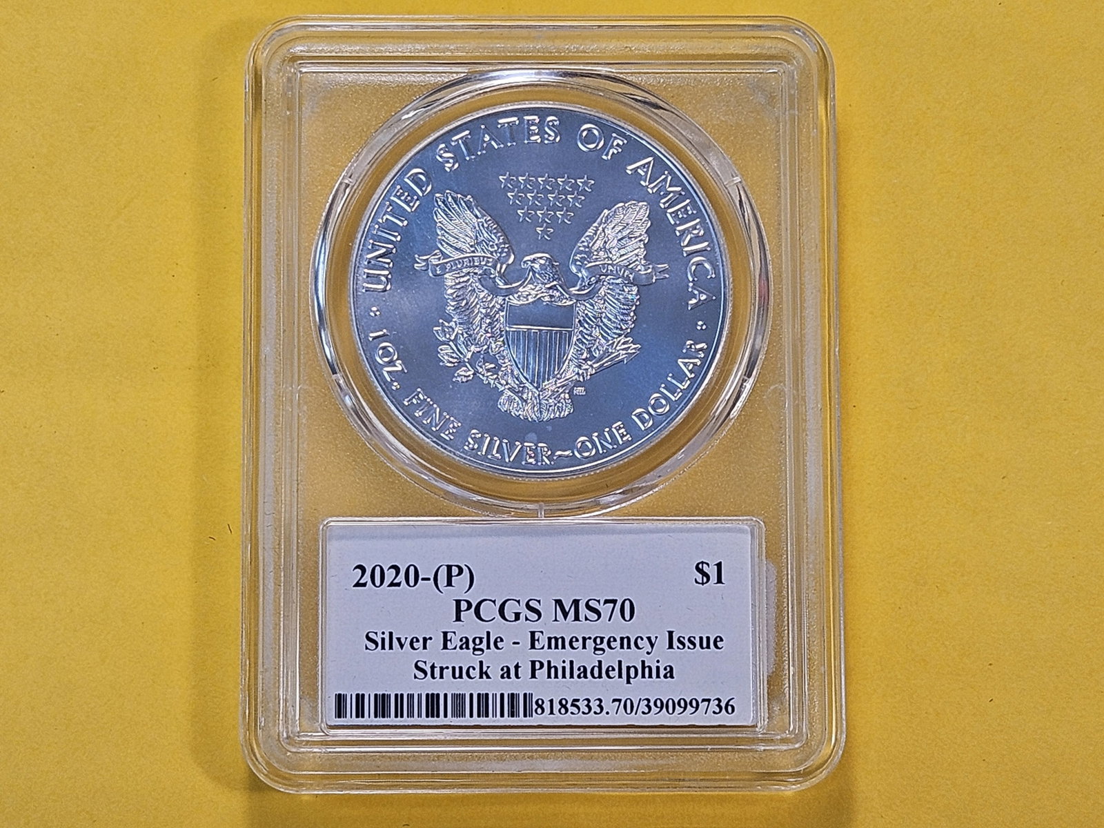 PERFECT! PCGS 2020 American Silver Eagle in Mint State 70 - 3