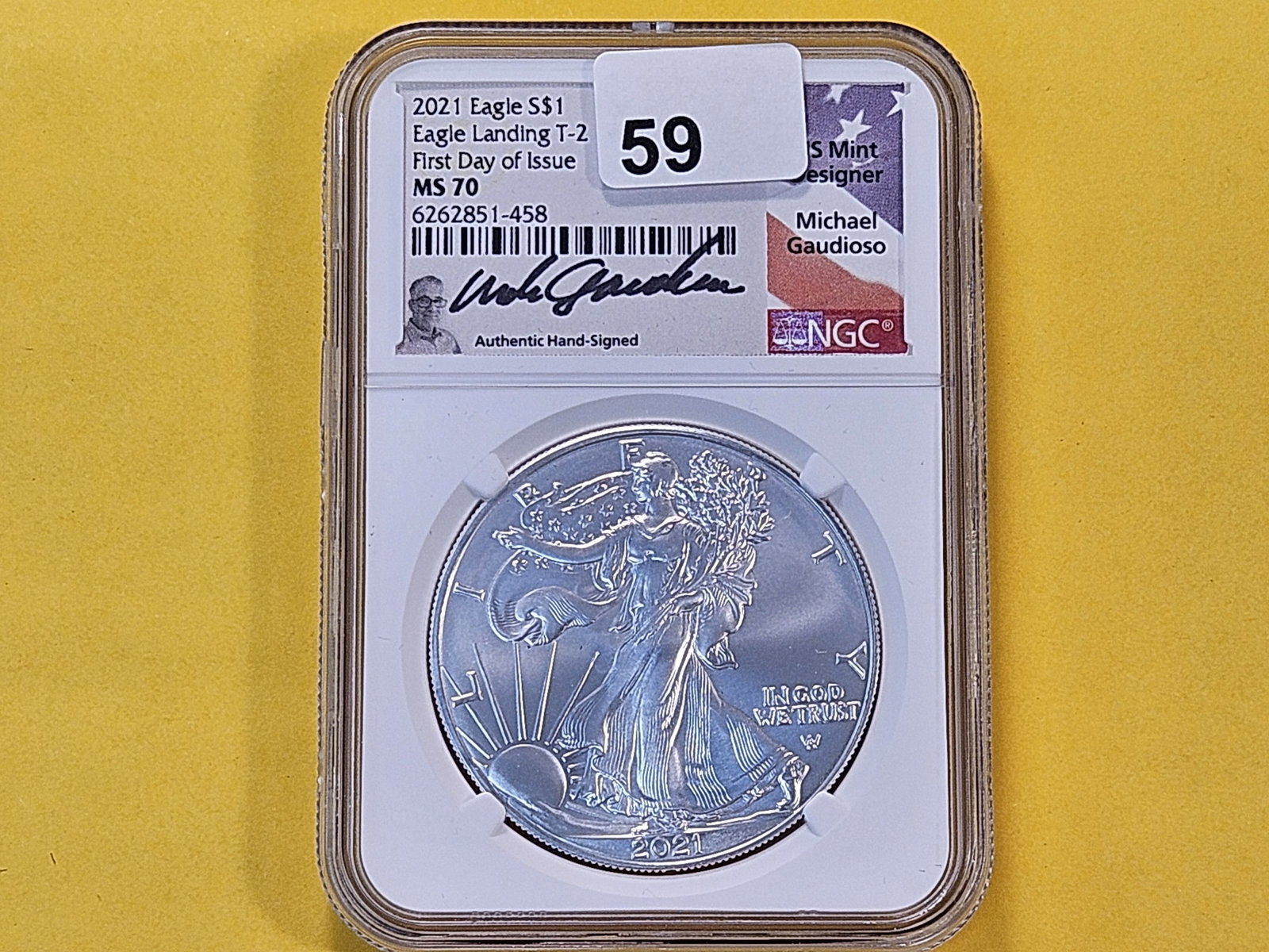 PERFECT! NGC 2021 American Silver Eagle in Mint State 70 - 2