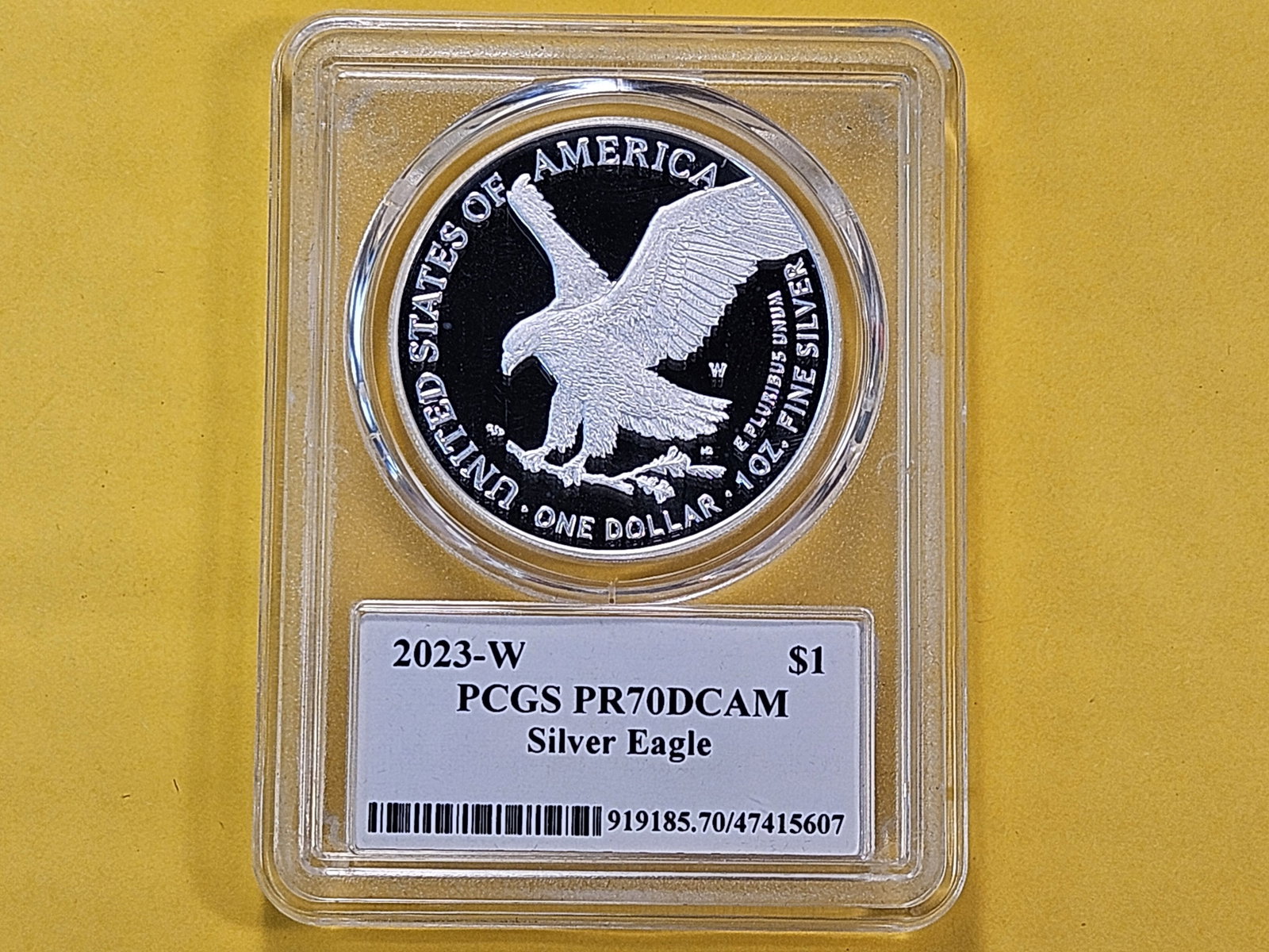 PERFECT! PCGS 2023-W American Silver Eagle in Proof 70 Deep Cameo - 3