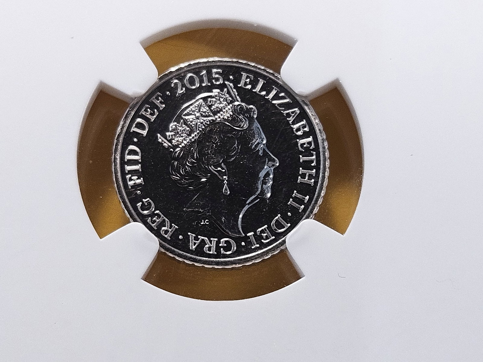 NGC 2015 Great Britain 5 Pence in Mint State 67 Deep Proof Like - 4