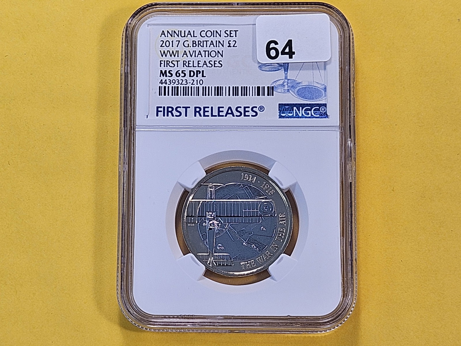 GEM! NGC 2017 Great Britain Two Pounds in Mint State 65 Deep Proof Like - 2