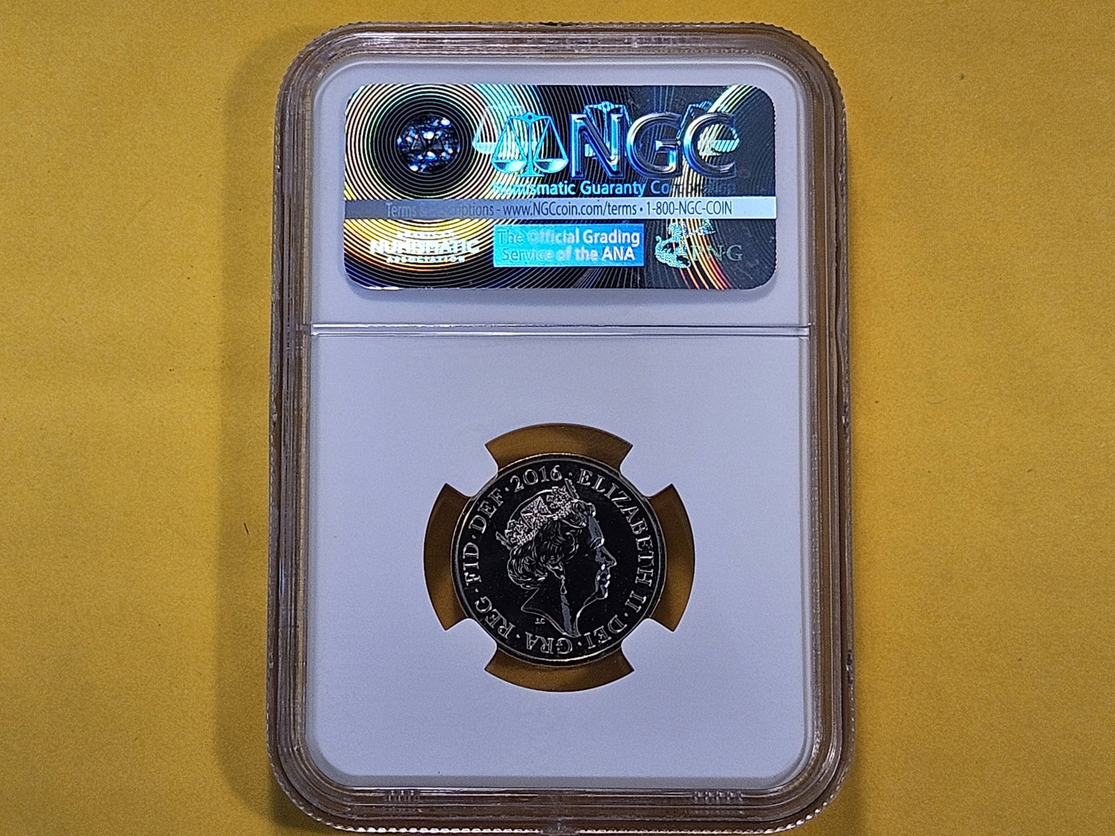 NGC 2016 Great Britain Pound in Mint State 68 Deep Proof Like - 3