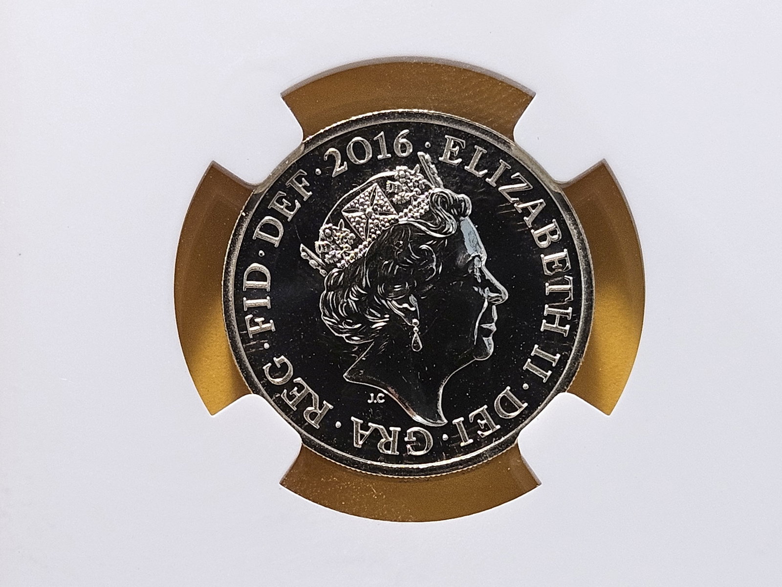 NGC 2016 Great Britain Pound in Mint State 68 Deep Proof Like - 4