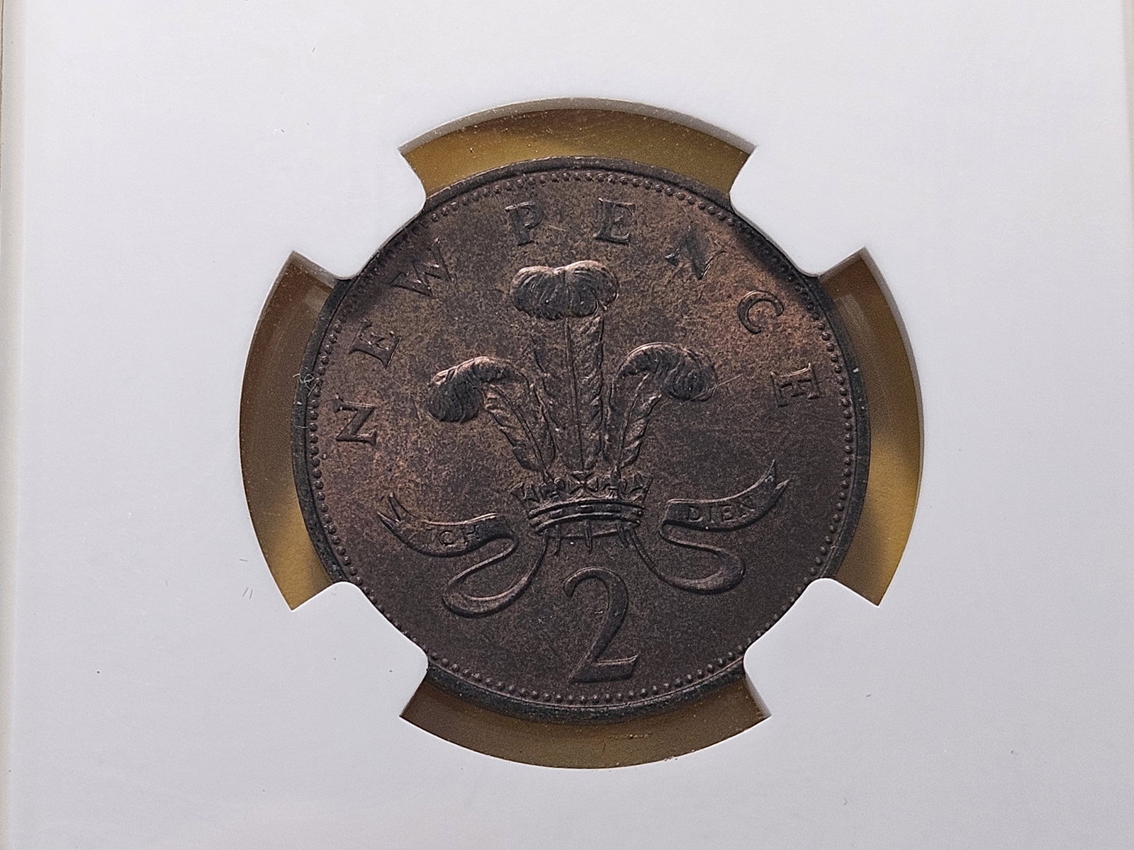 NGC 1971 Great Britain Two Pence in About Uncirculated 58 Brown - 4
