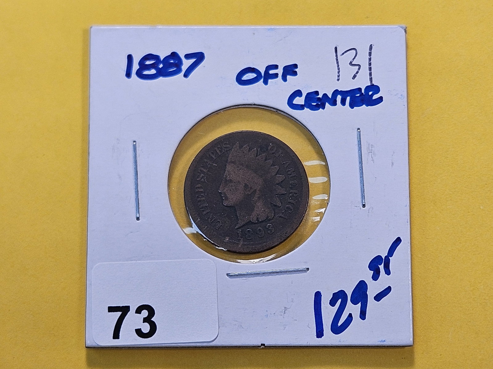MINT ERROR! 1887 Indian Head Cent - 2