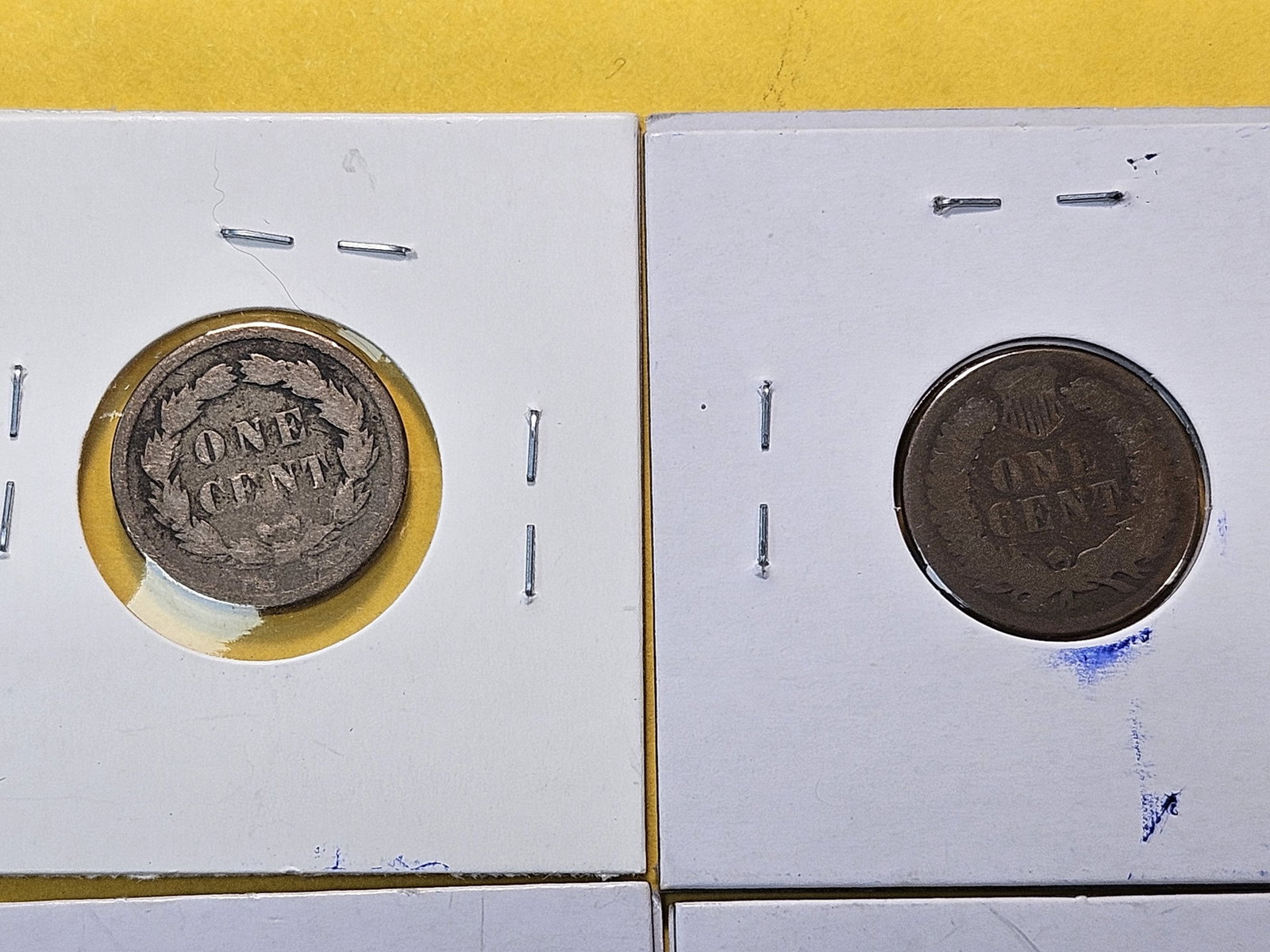 Four Circulated Indian Head Cents - 5
