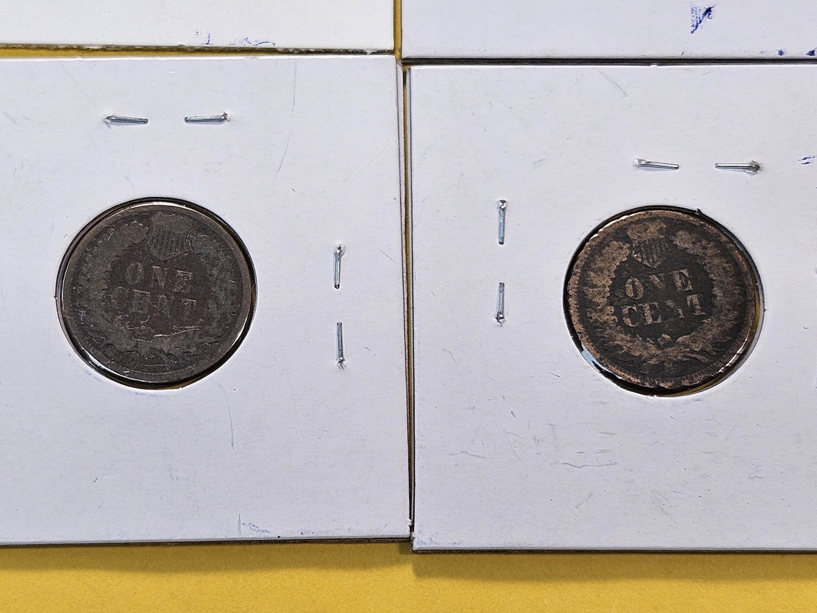 Four Circulated Indian Head Cents - 6