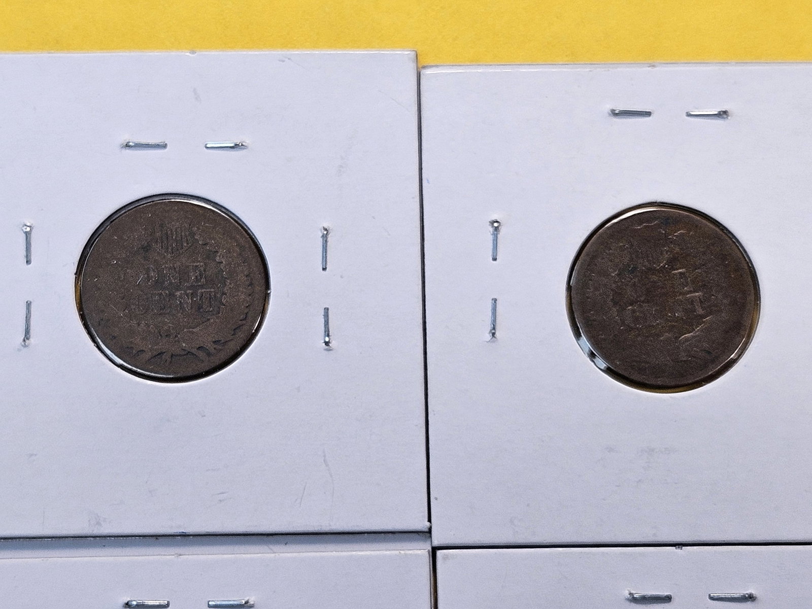 Four Circulated Indian Head Cents - 5
