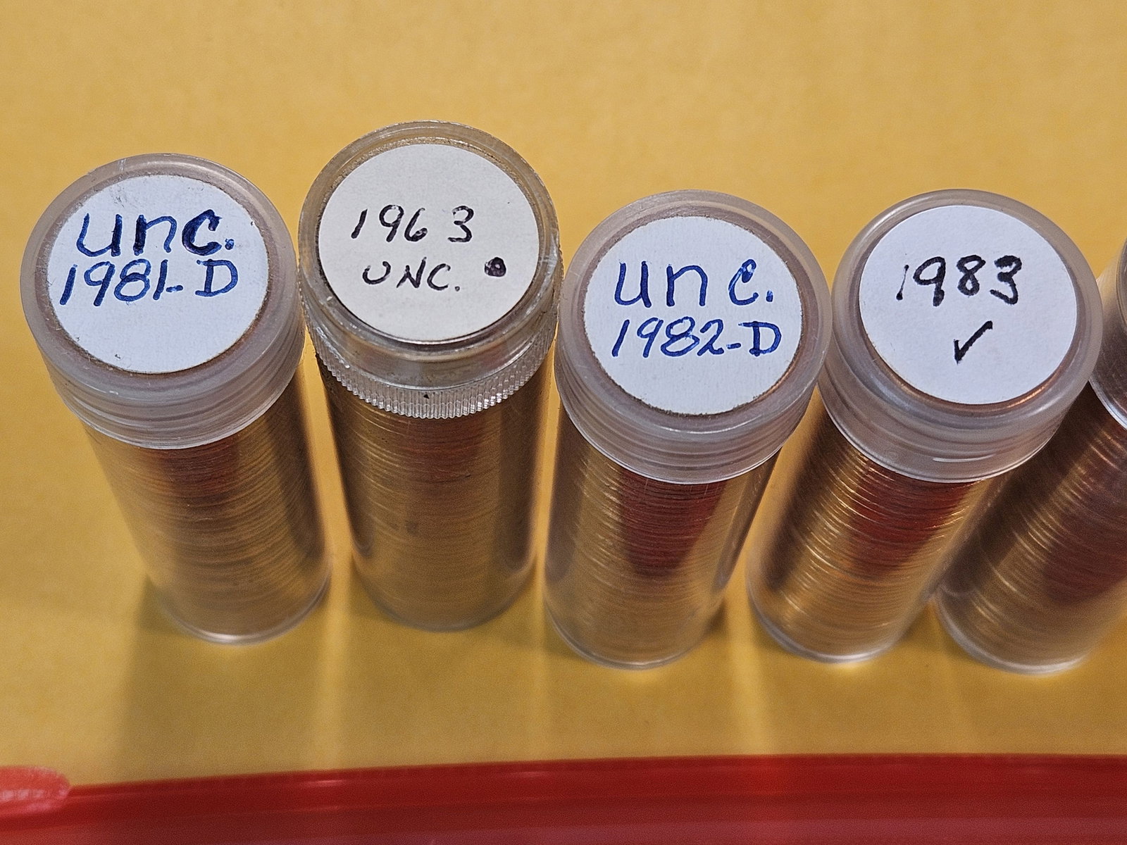 Eight Brilliant Uncirculated Full Rolls of Lincoln Memorial Cents - 4