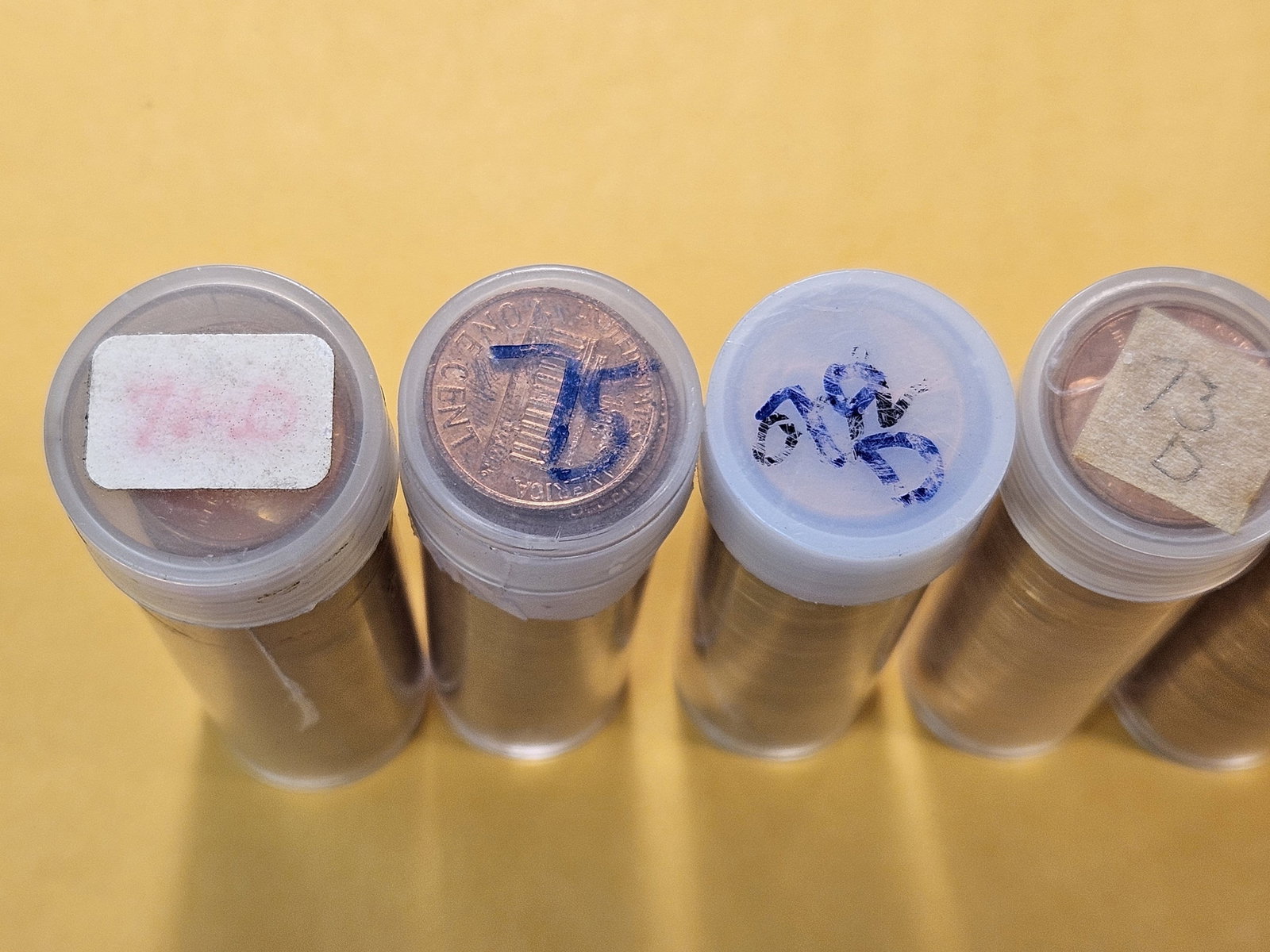 Seven Brilliant Uncirculated Full Rolls of Lincoln Memorial Cents - 4