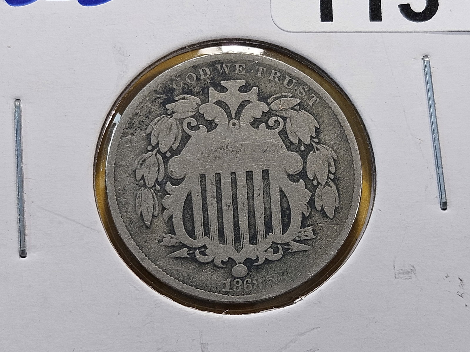 Two 1869 Shield Nickels - 2