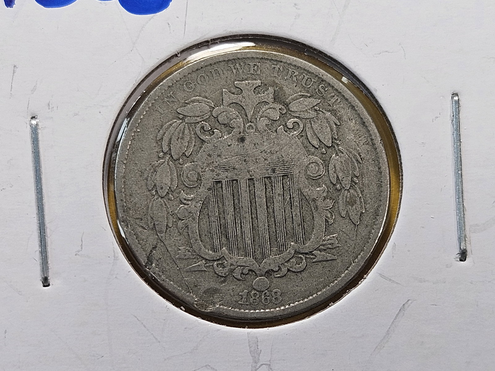 Two 1869 Shield Nickels - 3