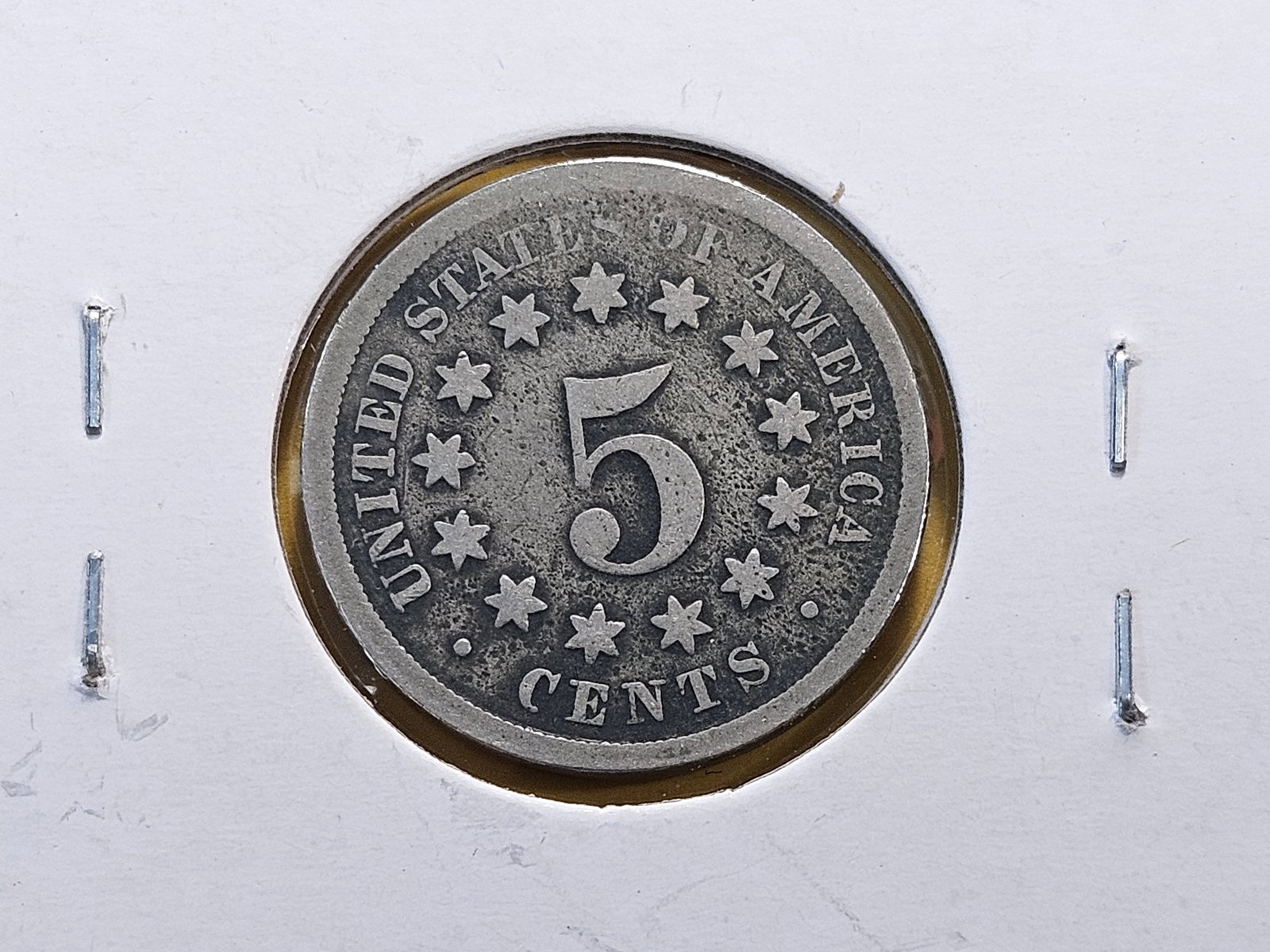 Two 1869 Shield Nickels - 5