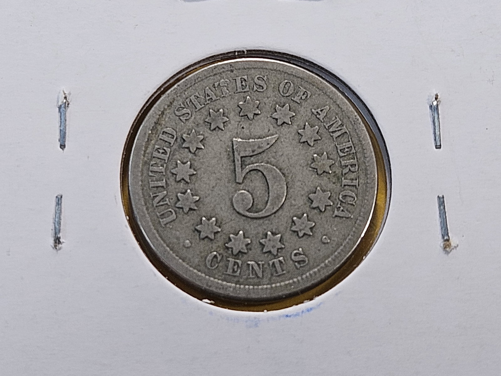 Two 1869 Shield Nickels - 6