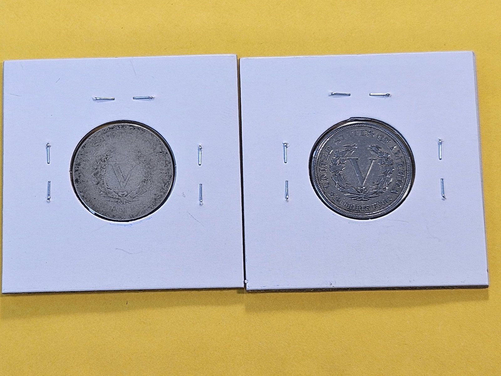 Two 1883 Liberty V Nickels - 4