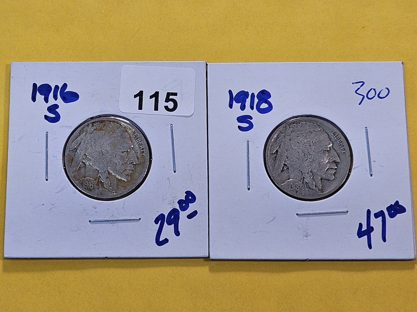 Two Better Date Buffalo Nickels