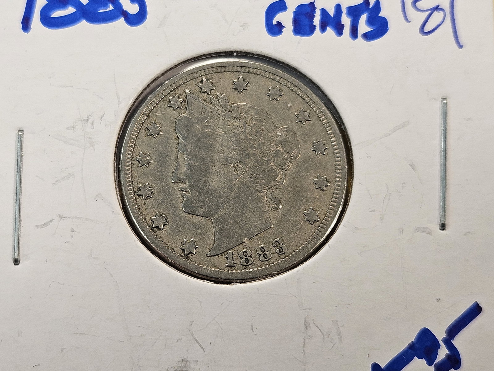 Five Circulated Liberty V Nickels - 6