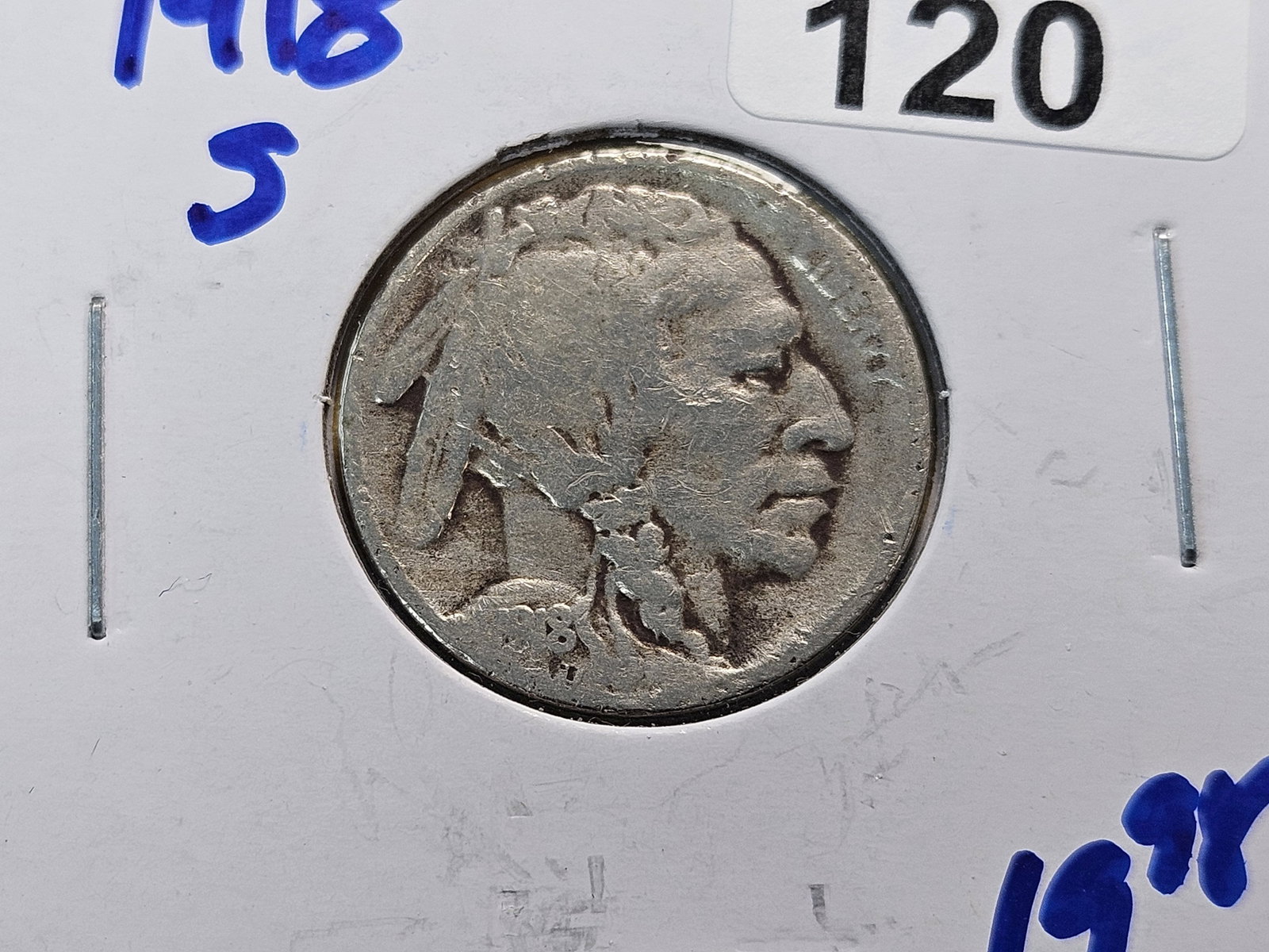 Six Circulated Buffalo Nickels - 2