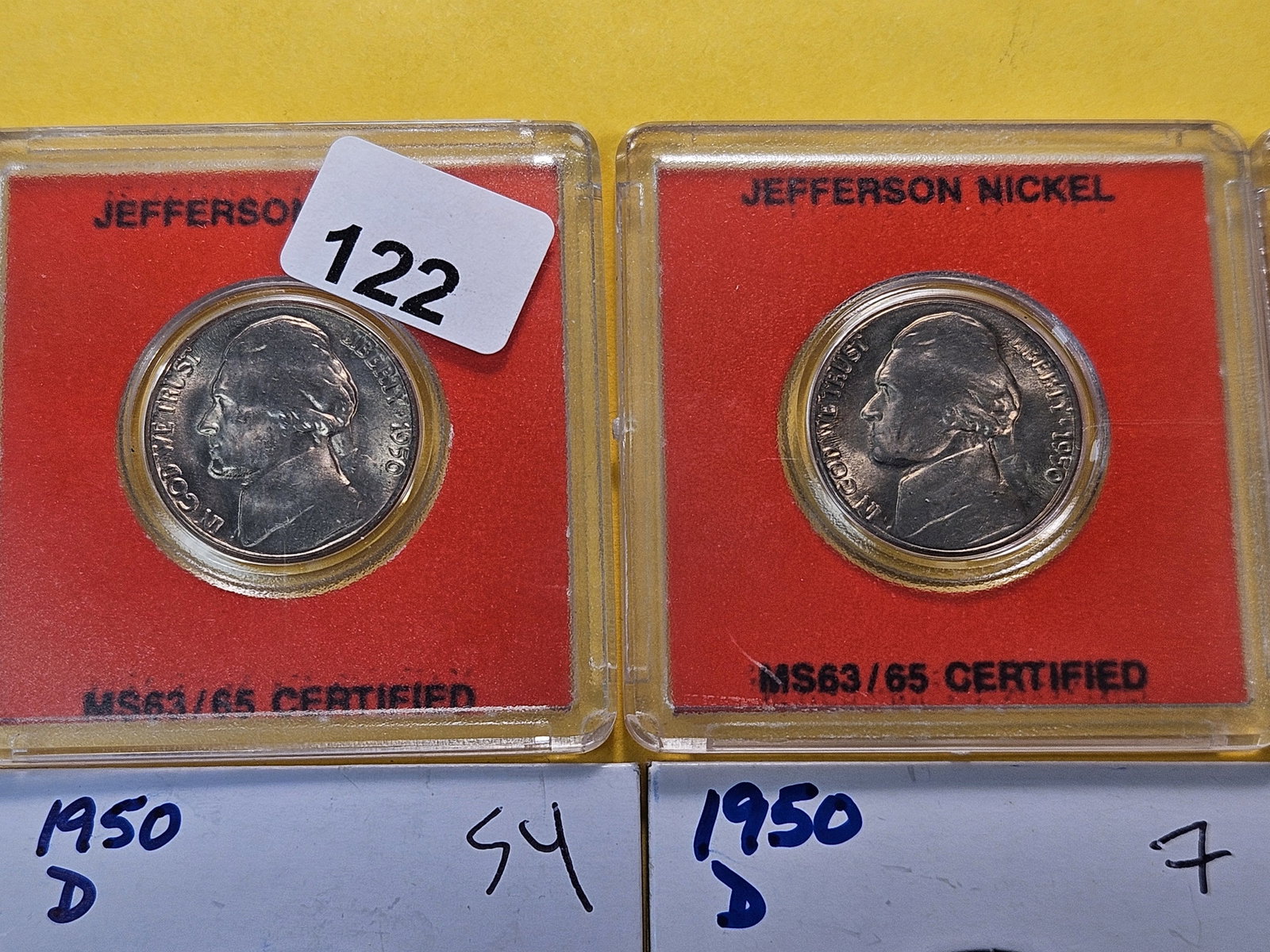 Six Mixed Jefferson Nickels - 2