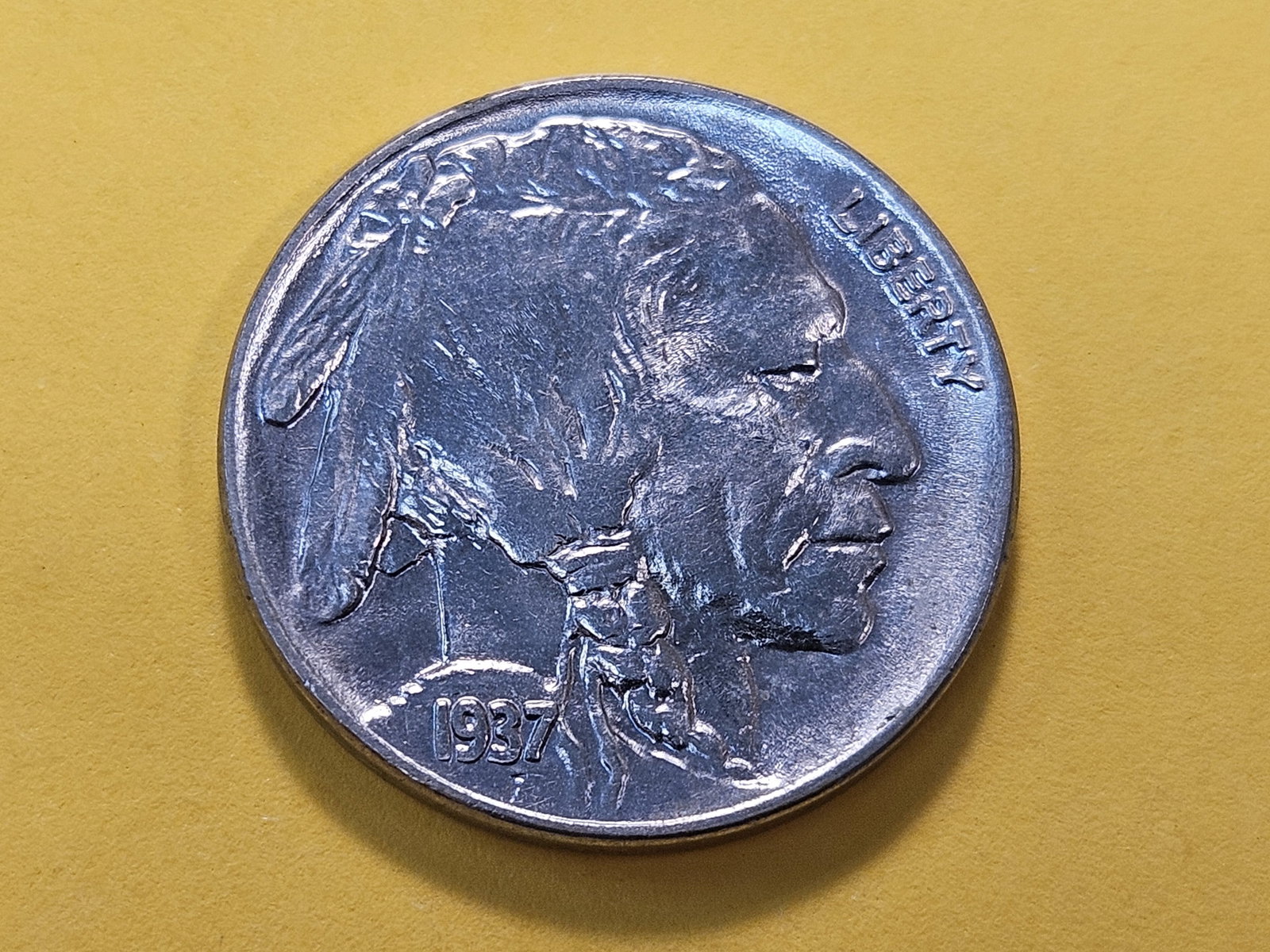 Better Grade 1937 Buffalo Nickel (1 of 8)