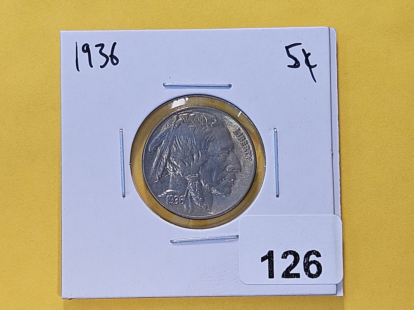 Better Grade 1936 Buffalo Nickel - 2
