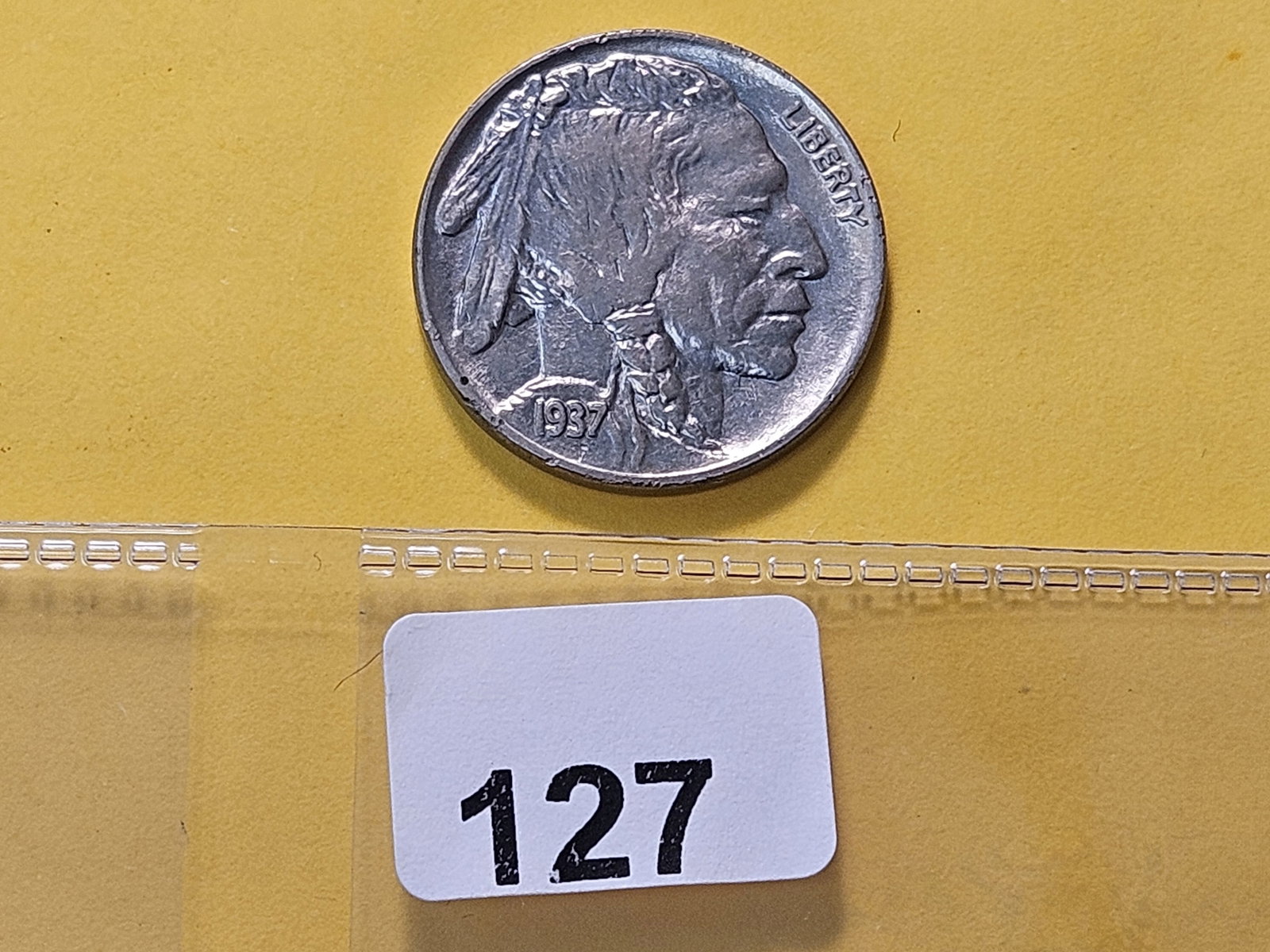 Better Grade 1937 Buffalo Nickel - 4