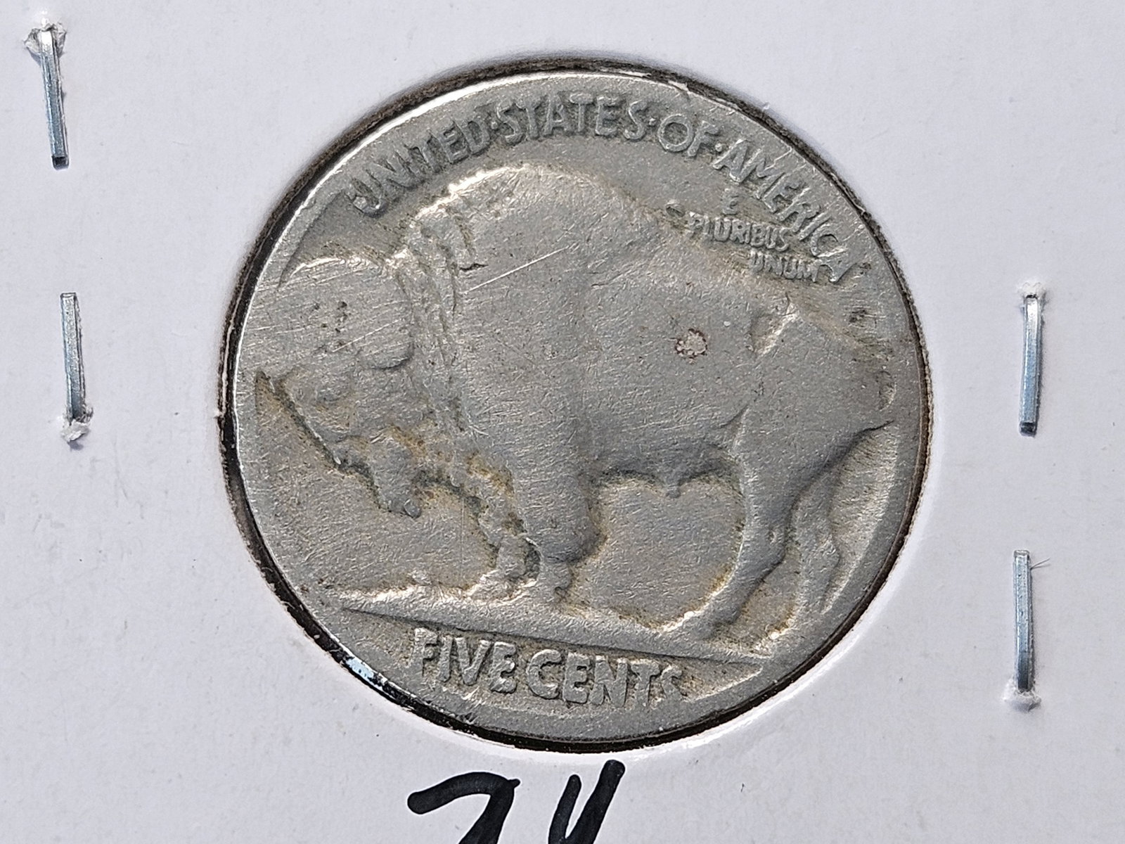 HOBO NICKEL! On a 1927 Buffalo Nickel - 4